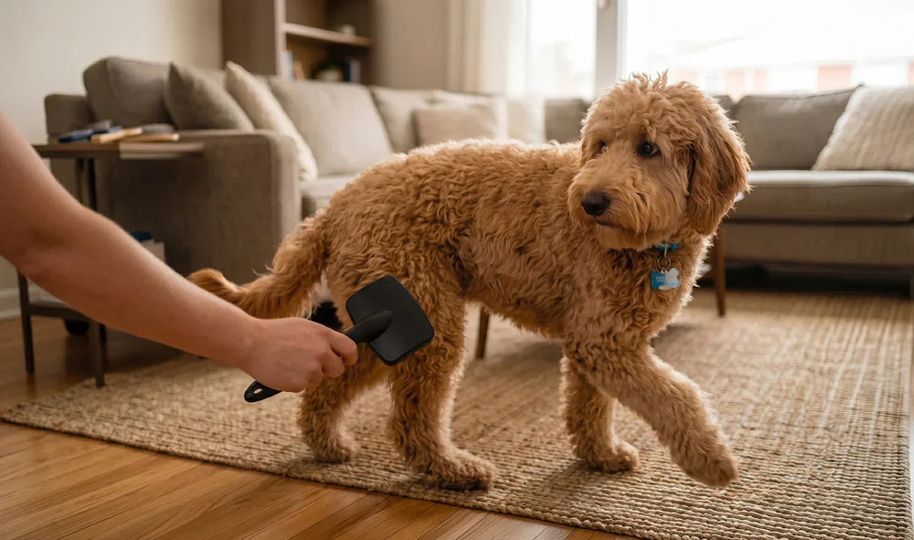 Why Does My Doodle Run Away From the Brush?