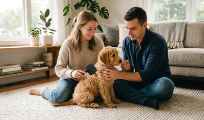 How to Get a Doodle Puppy Used to Being Brushed